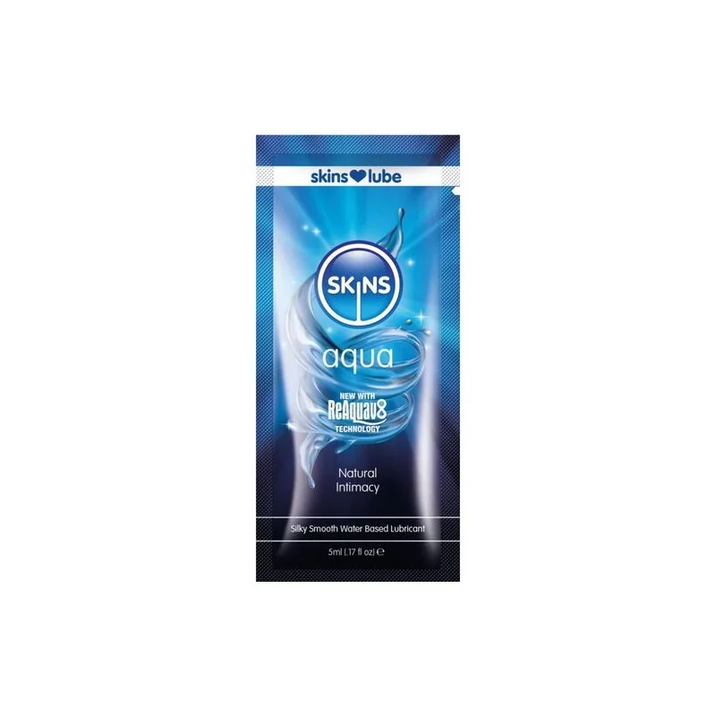Skins - Aqua Lubrificante À Base De Água Dose Única 5 ML