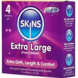 Skins - Preservativos Extra Grande Premium Pacote 4