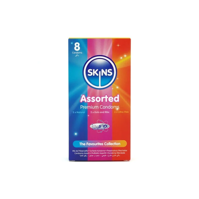 Skins - Pacote Com 8 Preservativos Premium Variados