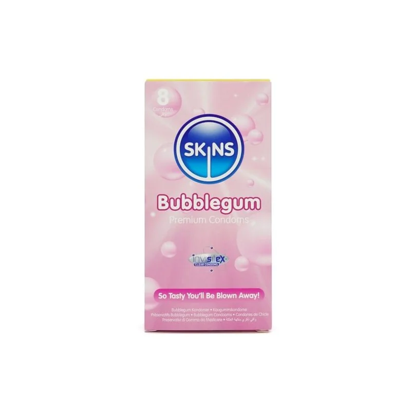 Skins - Preservativos Bubblegum Premium Pacote 8