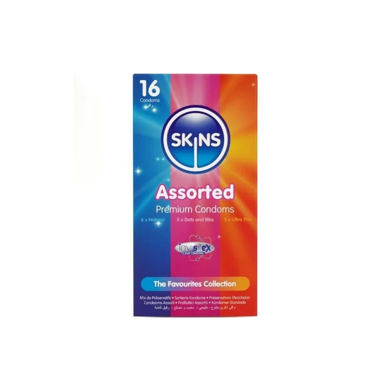 Skins - Pacote Com 16 Preservativos Variados