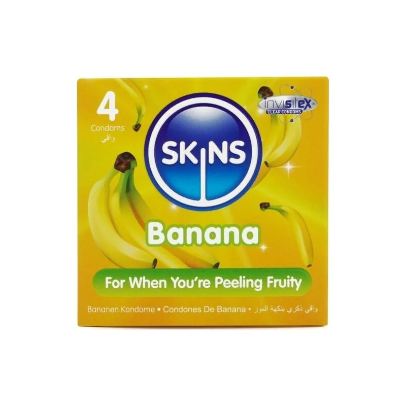 Skins - Preservativos Banana Premium Pacote 4