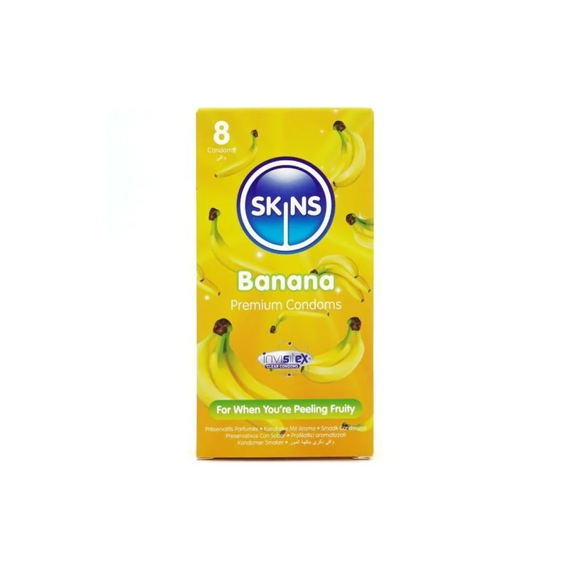 Skins - Preservativos Banana Premium Pacote Com 8