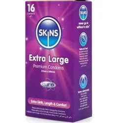 Skins - Preservativos Extra Grande Premium Pacote Com 16