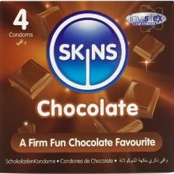 Skins - Pacote Com 4 Preservativos Chocolates Premium