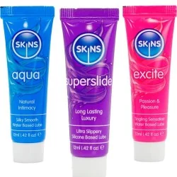Skins - Kit De Lubrificantes Vital Aqua, Superslide E Excite 3 x 12 ML