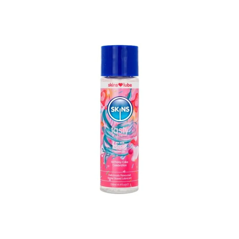 Skins - Lubrificante Saboroso À Base De Água Com Aroma De Bolo De Aniversário 130 ML
