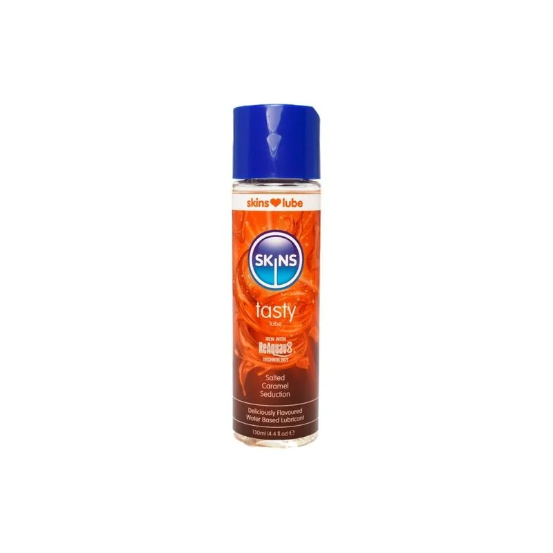 Skins - Lubrificante Saboroso À Base De Água Com Caramelo Salgado 130 ML