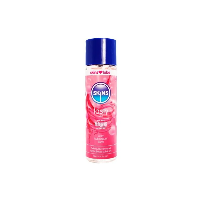 Skins - Lubrificante Saboroso À Base De Água Com Chiclete 130 ML