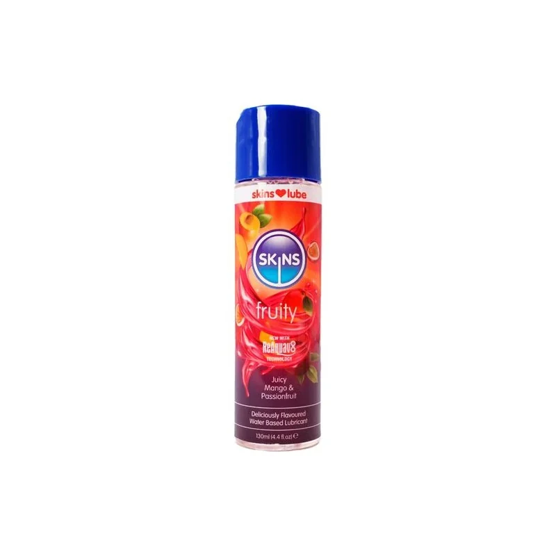 Skins - Lubrificante À Base De Água Com Sabor De Manga E Maracujá 130 ML