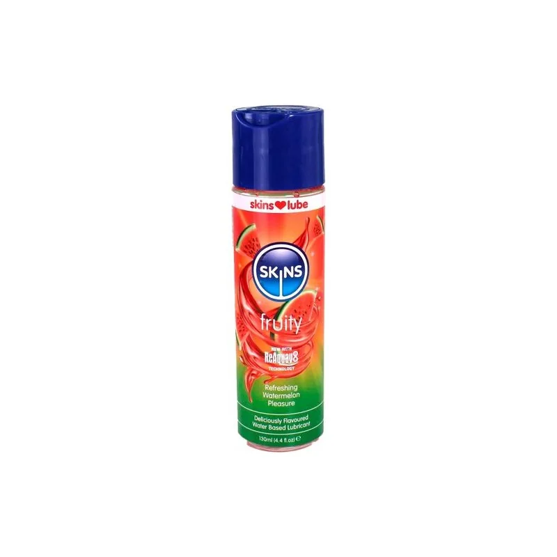 Skins - Lubrificante À Base DE Água Com Sabor De Melancia 130 ML