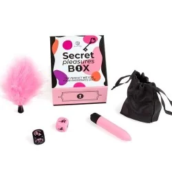 Secretplay - Caixa De Prazeres Para Casais: Dados + Vibrador Bala + Caneta De Pena