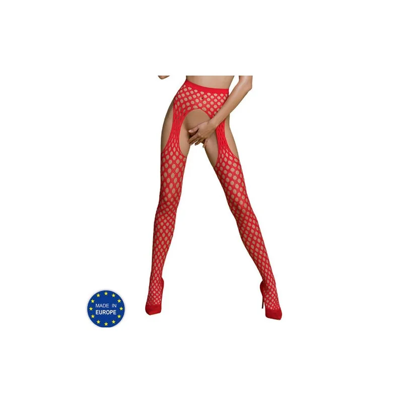 Passion - Coleo Eco Bodystocking Eco S003 Vermelho