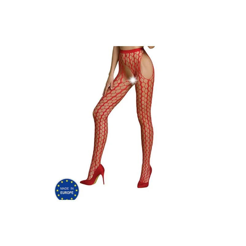 Passion - Coleo Eco Bodystocking Eco S007 Vermelho