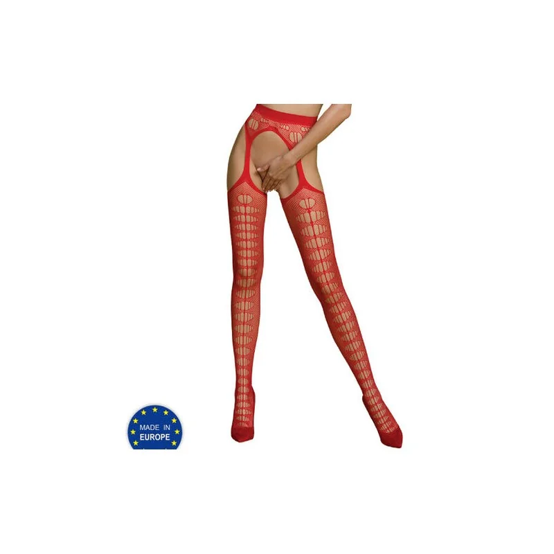 Passion - Coleo Eco Bodystocking Eco S008 Vermelho