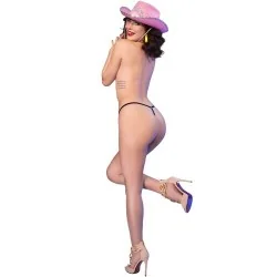 Chilirose - Cr 4835 Tanga Kiss Me Preta L/XL