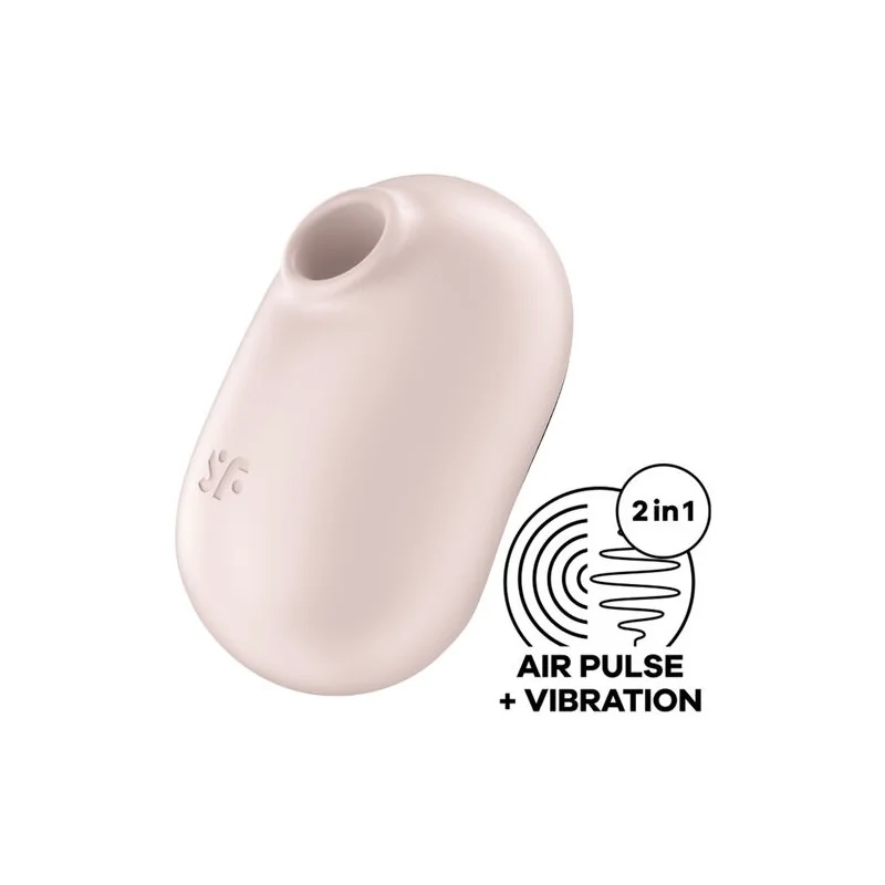 Satisfyer - Pro To Go 2 Estimulador E Vibrador De Pulso De Ar Duplo Bege