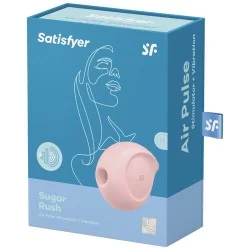 Satisfyer - Estimulador De Pulso De Ar Sugar Rush E Vibrador Rosa