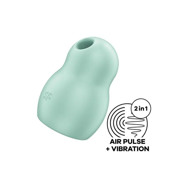 Satisfyer - Pro To Go 1 Estimulador E Vibrador De Pulso De Ar Duplo Verde