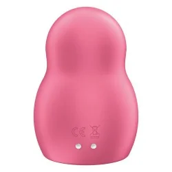 Satisfyer - Pro To Go 1 Estimulador E Vibrador De Pulso De Ar Duplo Vermelho