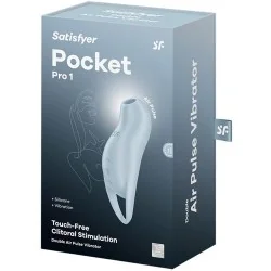 Satisfyer - Pocket Pro 1 Estimulador De Clitóris Azul Claro