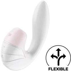 Satisfyer - Estimulador De Pulso De Ar Supernova E Vibrador Branco