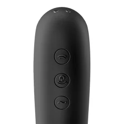 Satisfyer - Vibrador De Pulso De Ar Dual Kiss Preto