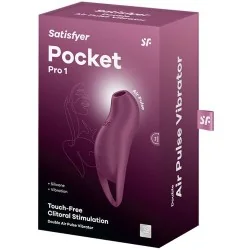 Satisfyer - Pocket Pro 1 Estimulador De Clitóris Garnet