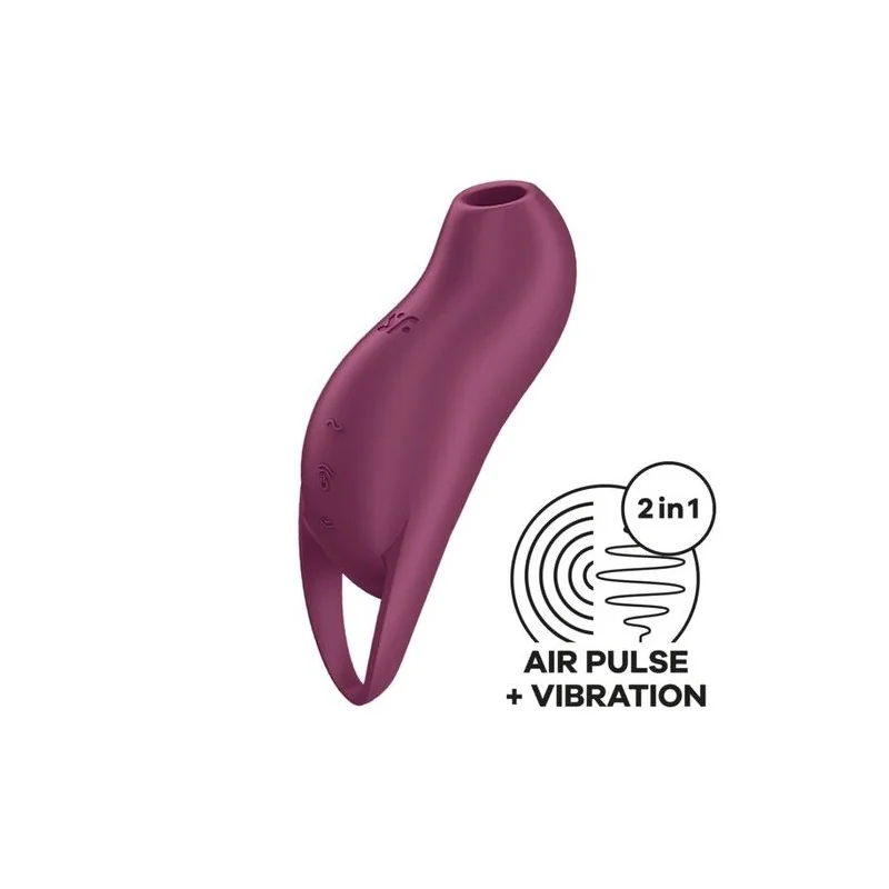 Satisfyer - Pocket Pro 1 Estimulador De Clitóris Garnet
