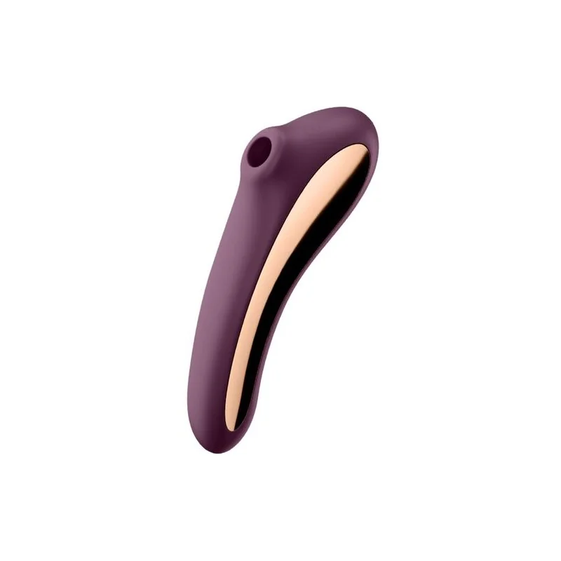 Satisfyer - Vibrador Dual Kiss Air Pulse Vinho Tinto