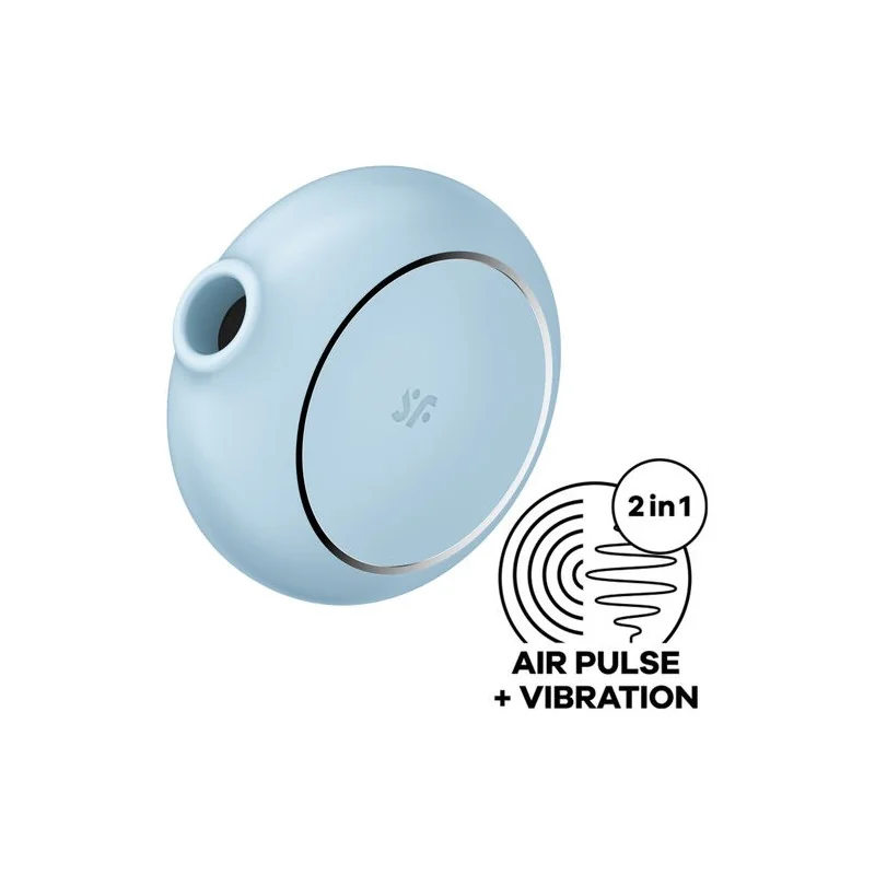 Satisfyer - Pro To Go 3 Estimulador E Vibrador De Pulso De Ar Duplo Azul