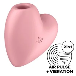 Satisfyer - Cutie Heart Estimulador De Pulso E Vibrador Rosa