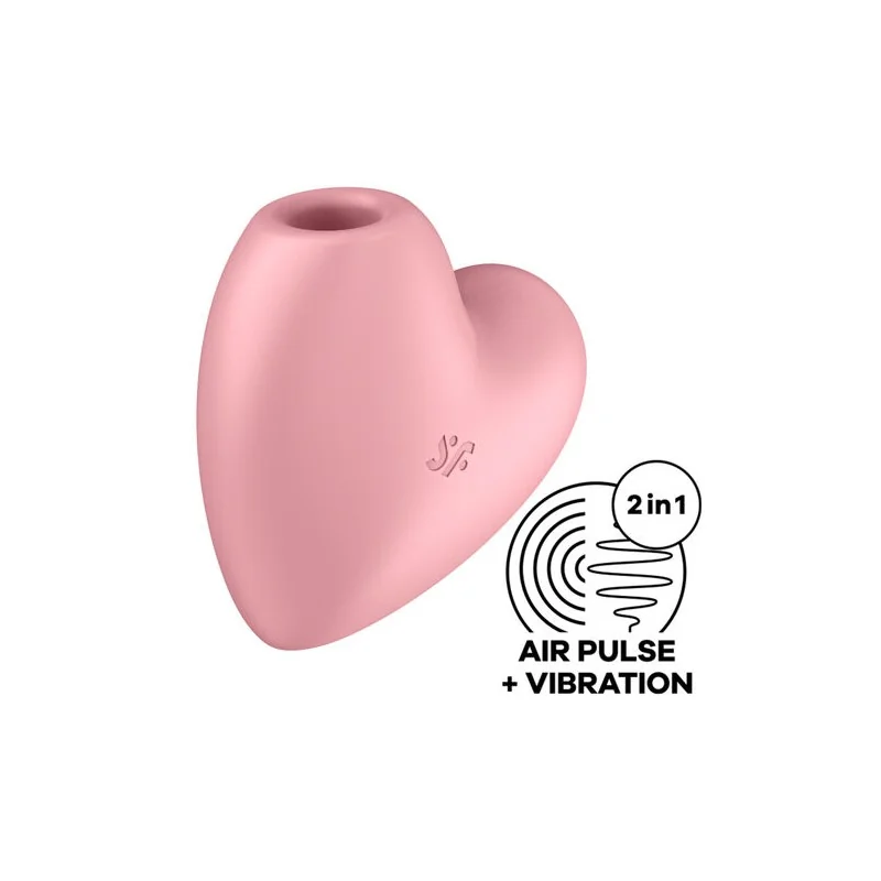 Satisfyer - Cutie Heart Estimulador De Pulso E Vibrador Rosa