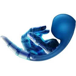Satisfyer - Pro+ Wave 4 Estimulador De Ponto G E Air Pulse Aplicativo Gratuito Azul Escuro