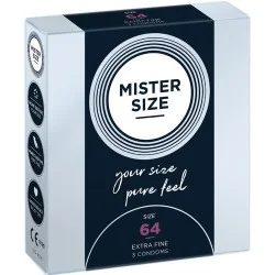 Mister Size - Preservativos Tamanho XXL 64 MM (3 Unidades)