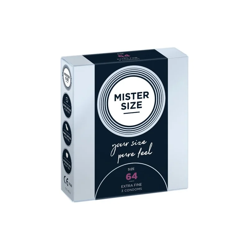 Mister Size - Preservativos Tamanho XXL 64 MM (3 Unidades)