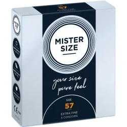 Mister Size - Preservativo Tamanho L 57 MM (3 Unidades)