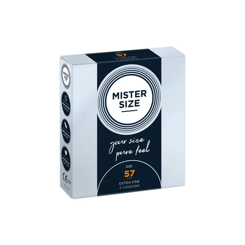 Mister Size - Preservativo Tamanho L 57 MM (3 Unidades)