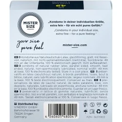 Mister Size - Preservativos Tamanho S 49 MM (3 Unidades)