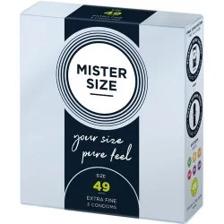 Mister Size - Preservativos Tamanho S 49 MM (3 Unidades)