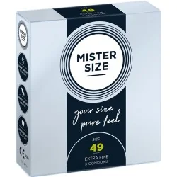Mister Size - Preservativos Tamanho S 49 MM (3 Unidades)