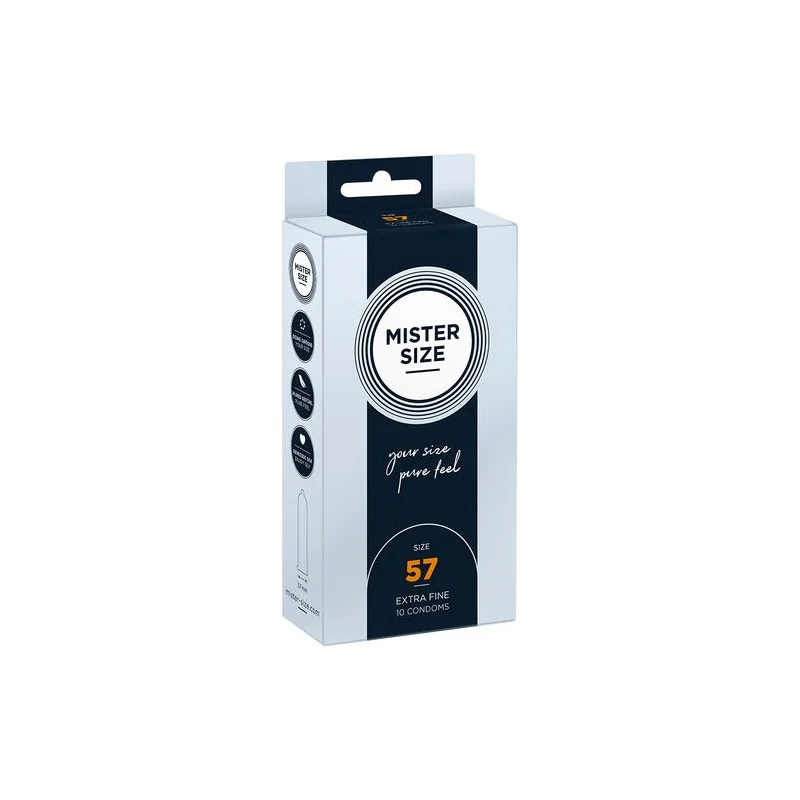 Mister Size - Preservativo Tamanho L 57 MM (10 Unidades)