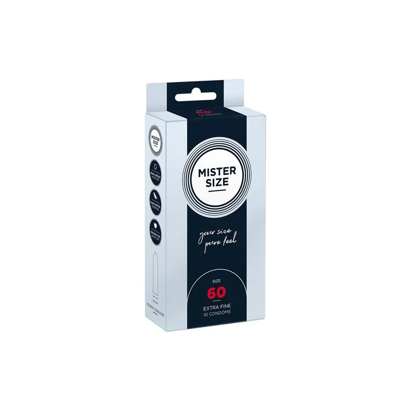Mister Size - Preservativos Tamanho XL 60 MM (10 Unidades)