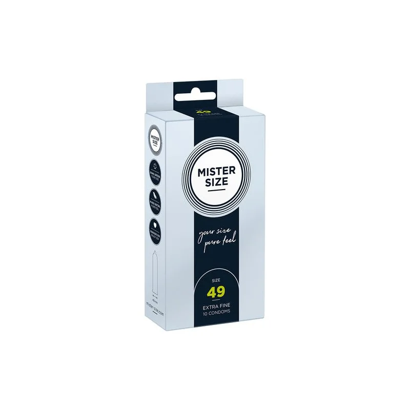 Mister Size - Preservativo Tamanho S 49 MM (10 Unidades)