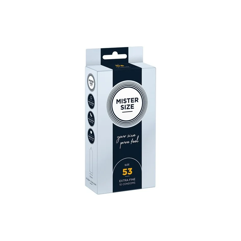 Mister Size - Preservativos Tamanho M 53 MM (10 Unidades)