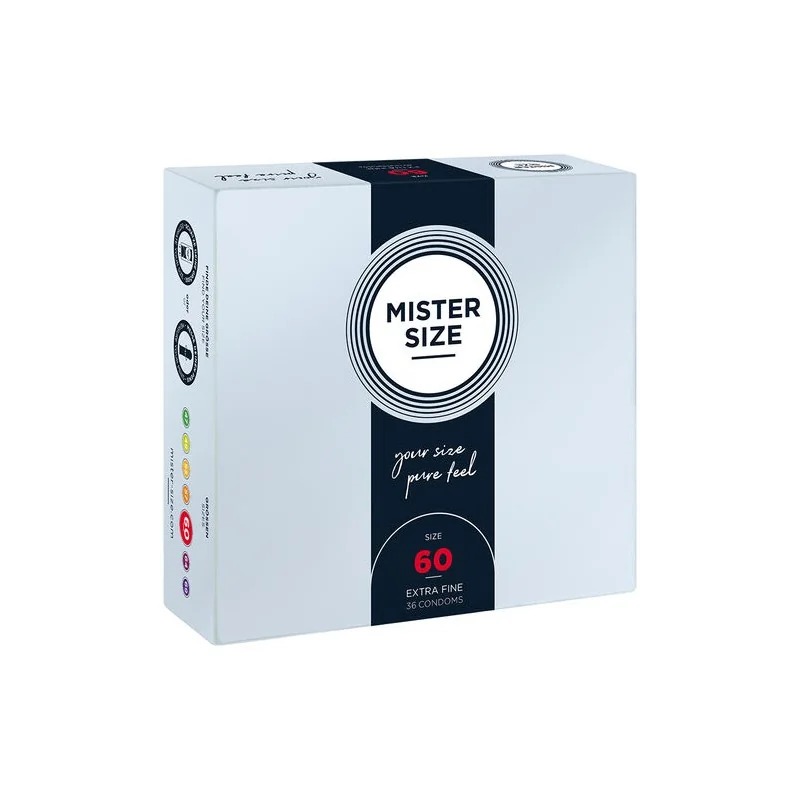 Mister Size - Preservativos Tamanho XL 60 MM (36 Unidades)