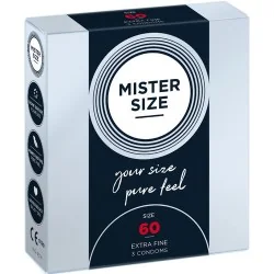 Mister Size - Preservativos Tamanho XL 60 MM (3 Unidades)