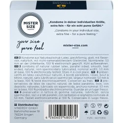 Mister Size - Preservativos Tamanho M 53 MM (3 Unidades)