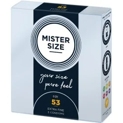 Mister Size - Preservativos Tamanho M 53 MM (3 Unidades)