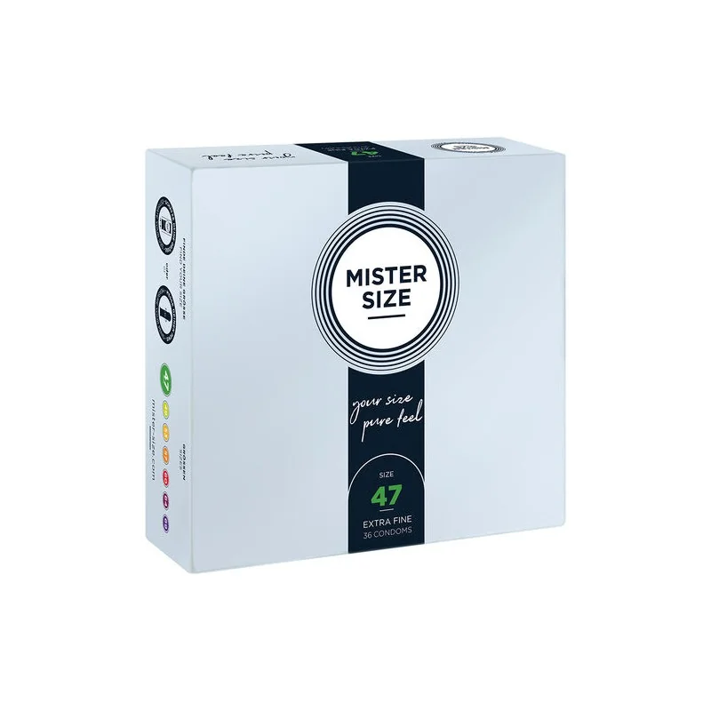 Mister Size - Preservativos Tamanho XS 47 MM (36 Unidades)